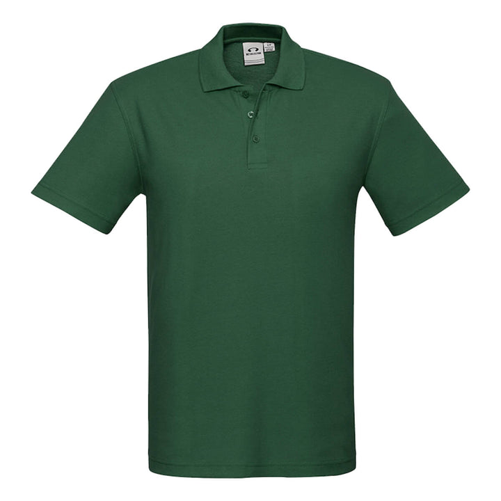 Biz Collection P400MS Mens Crew Short Sleeve Polo Forest