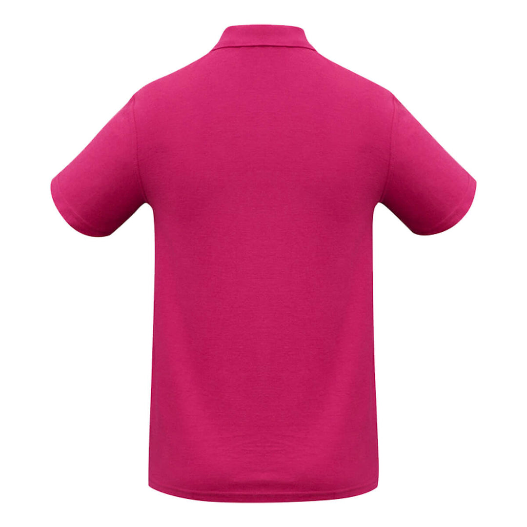 Biz Collection P400MS Mens Crew Short Sleeve Polo Fuchsia