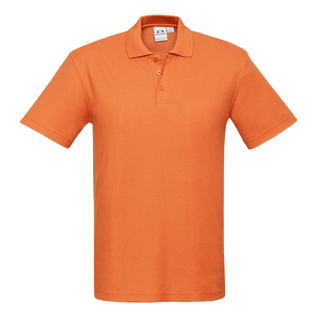 Biz Collection P400MS Mens Crew Short Sleeve Polo Orange
