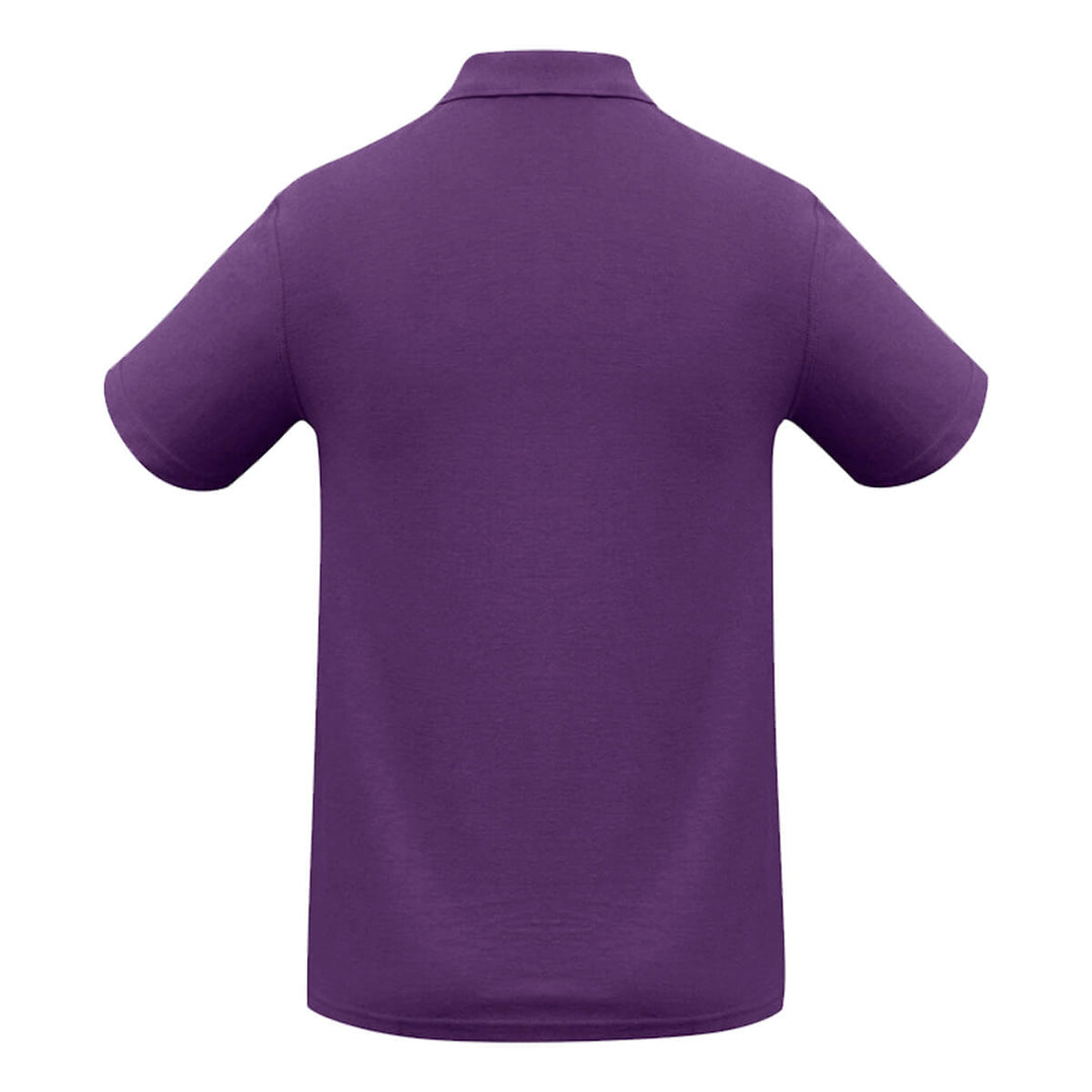 Biz Collection P400MS Mens Crew Short Sleeve Polo Purple