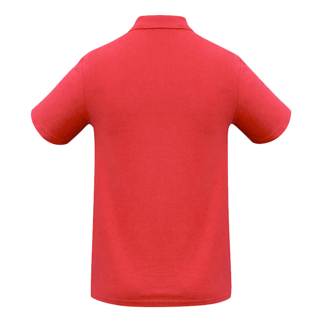 Biz Collection P400MS Mens Crew Short Sleeve Polo Red