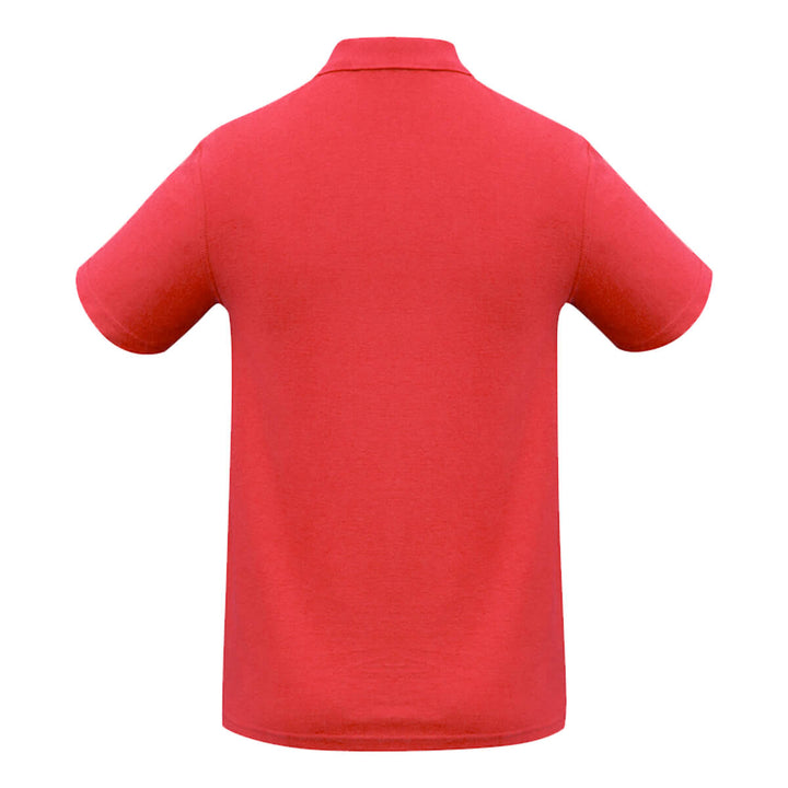 Biz Collection P400MS Mens Crew Short Sleeve Polo Red