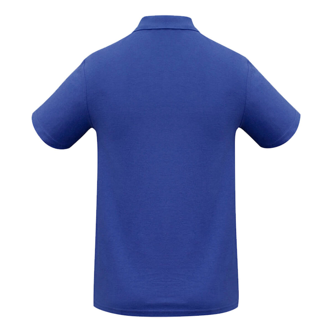 Biz Collection P400MS Mens Crew Short Sleeve Polo Royal