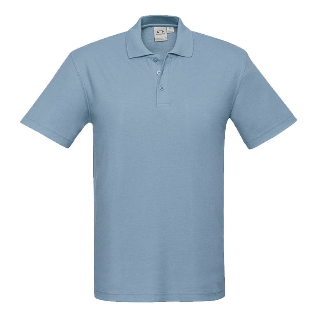 Biz Collection P400MS Mens Crew Short Sleeve Polo Spring Blue