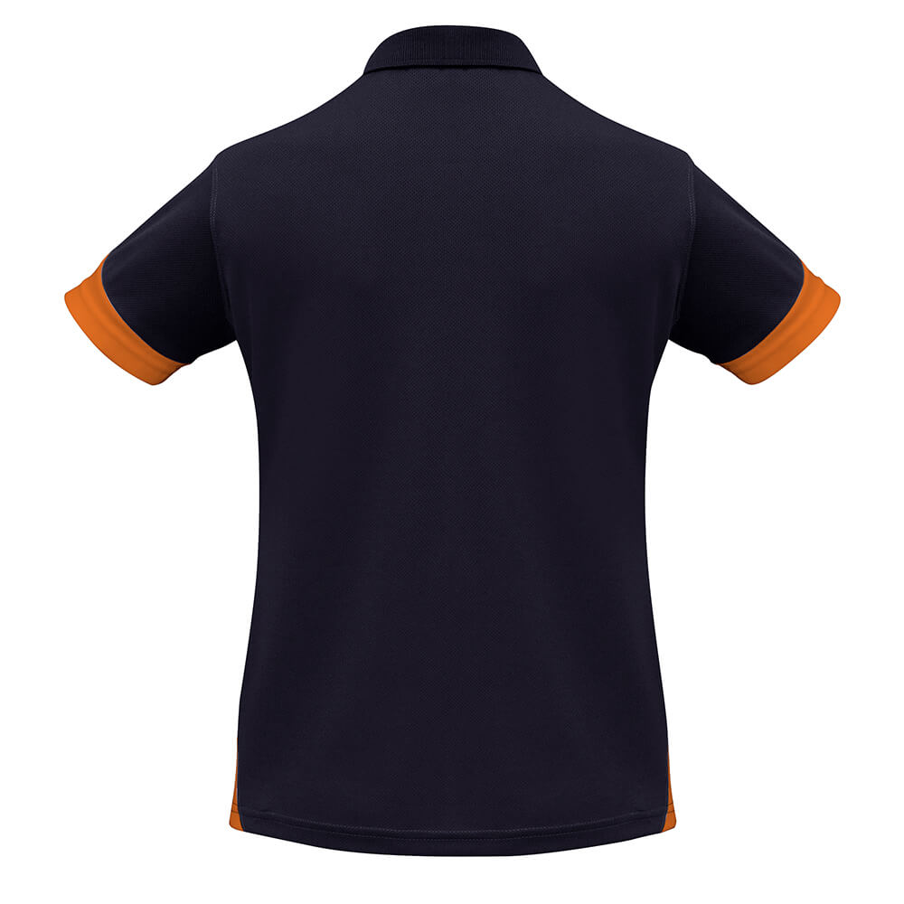 Biz Collection P401LS Womens Talon Short Sleeve Polo Navy/Orange