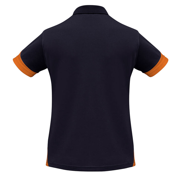 Biz Collection P401LS Womens Talon Short Sleeve Polo Navy/Orange