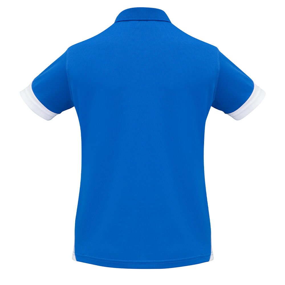 Biz Collection P401LS Womens Talon Short Sleeve Polo Royal/White