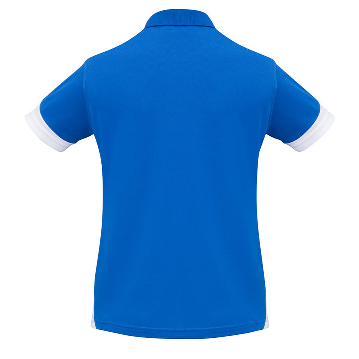 Biz Collection P401LS Womens Talon Short Sleeve Polo Royal/White