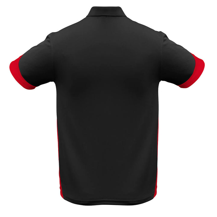 Biz Collection P401MS Mens Talon Short Sleeve Polo Black/Red