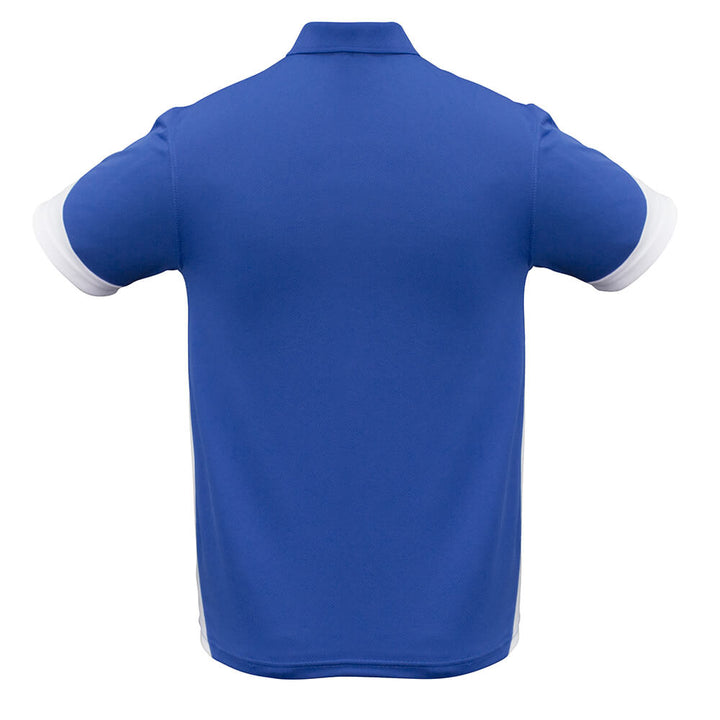 Biz Collection P401MS Mens Talon Short Sleeve Polo Royal/White