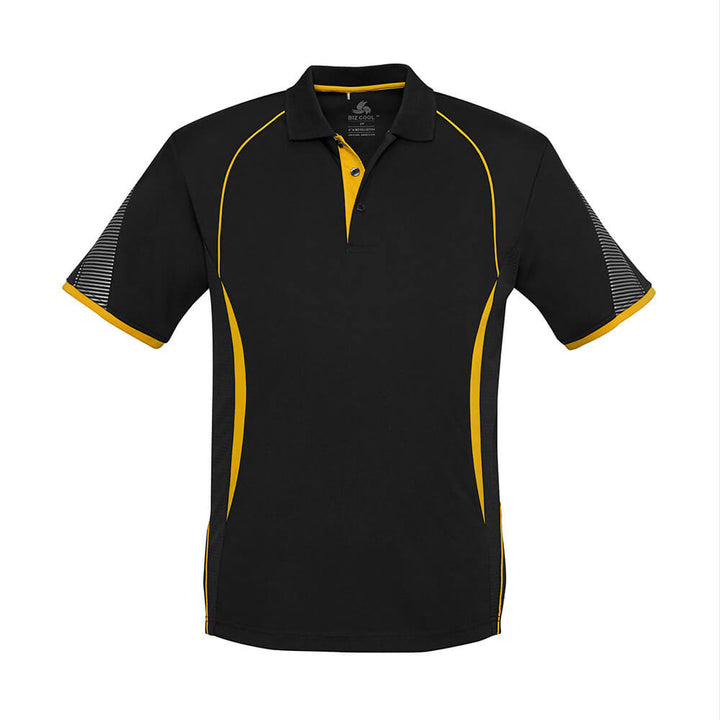 Biz Collection P405KS Kids Razor Short Sleeve Polo Black/Gold