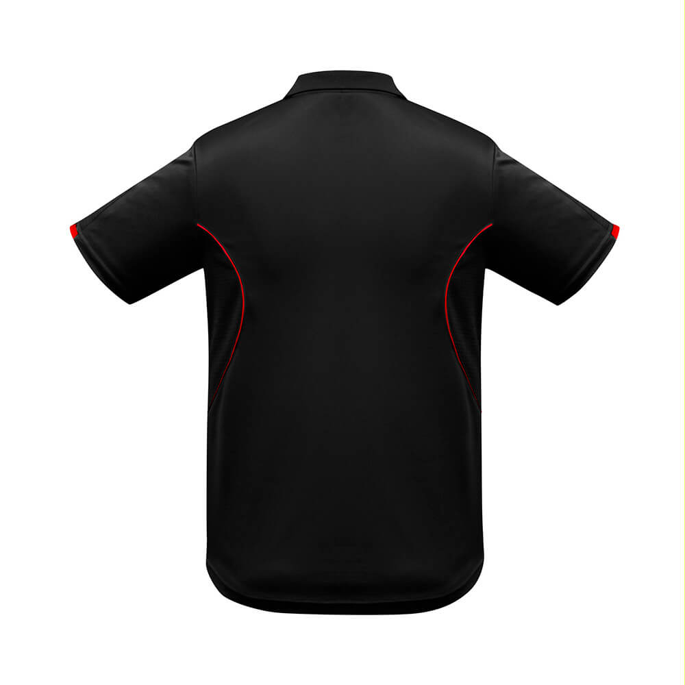 Biz Collection P405KS Kids Razor Short Sleeve Polo Black/Red