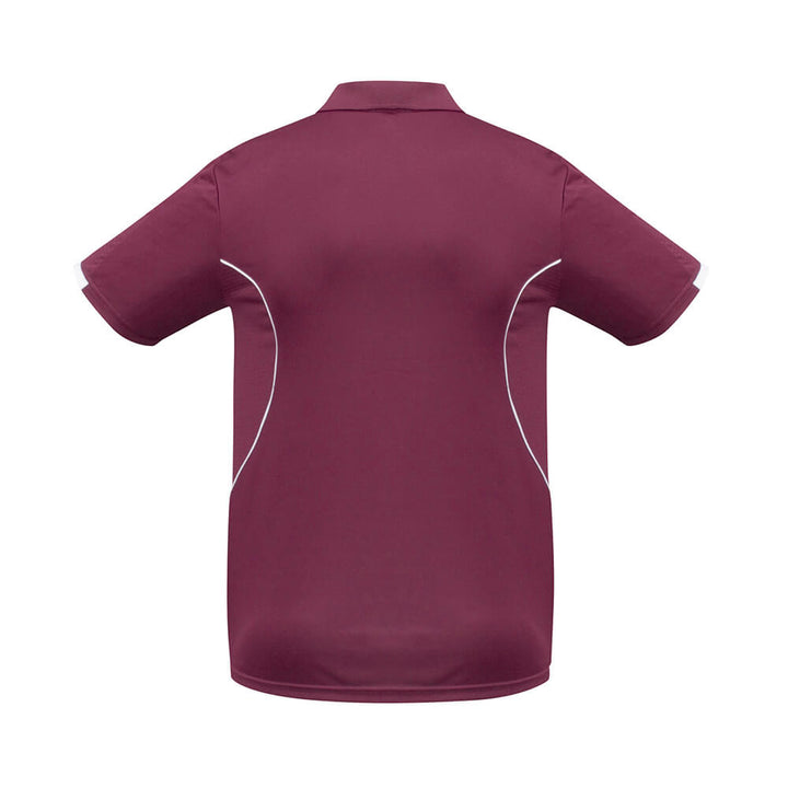 Biz Collection P405KS Kids Razor Short Sleeve Polo Maroon/White
