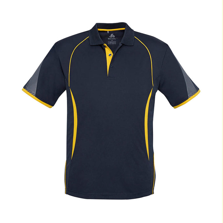 Biz Collection P405KS Kids Razor Short Sleeve Polo Navy/Gold