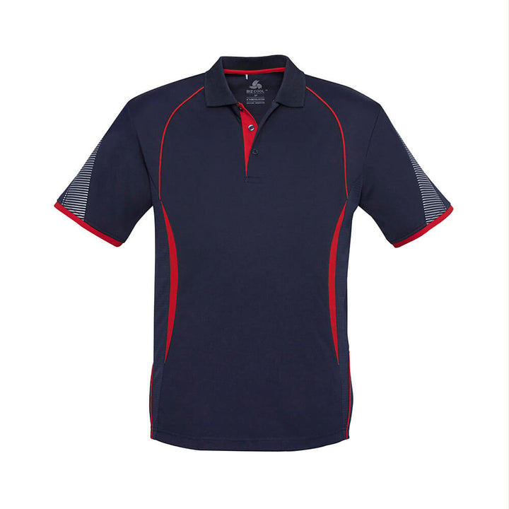 Biz Collection P405KS Kids Razor Short Sleeve Polo Navy/Red