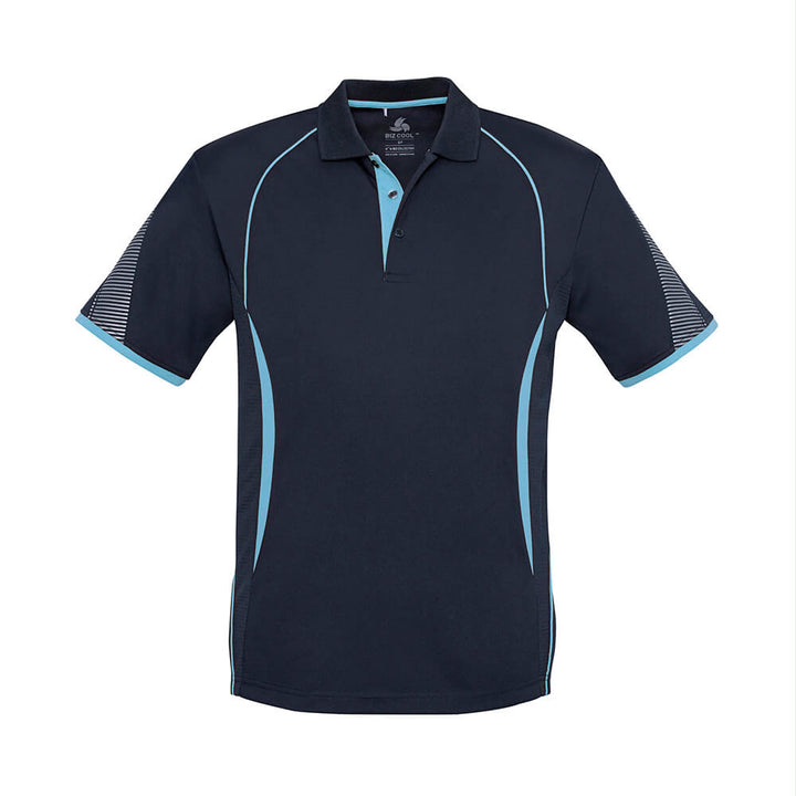 Biz Collection P405KS Kids Razor Short Sleeve Polo Navy/Sky