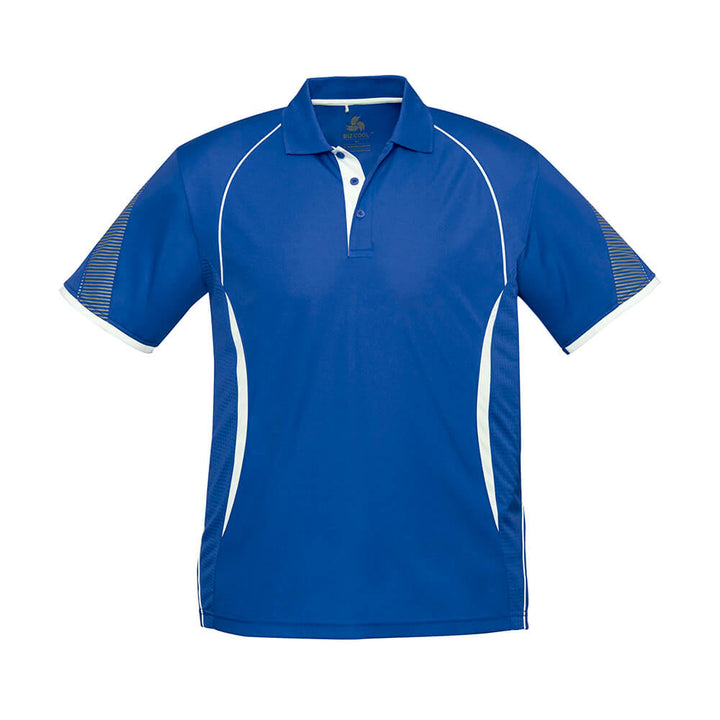 Biz Collection P405KS Kids Razor Short Sleeve Polo Royal/White