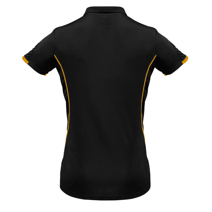 Biz Collection P405LS Womens Razor Polo Black/Gold