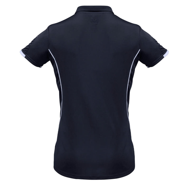 Biz Collection P405LS Womens Razor Polo Navy/White