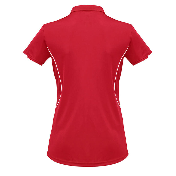 Biz Collection P405LS Womens Razor Polo Red/White