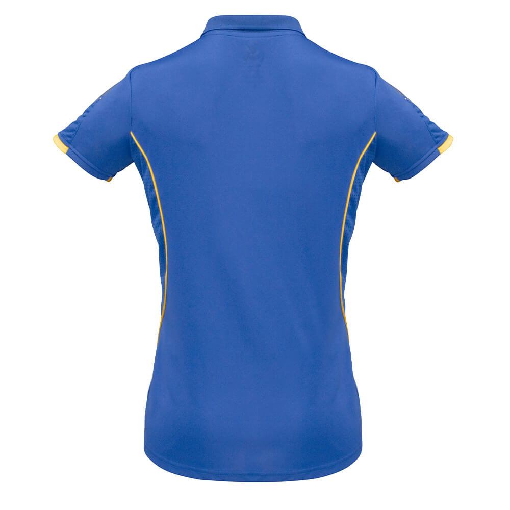 Biz Collection P405LS Womens Razor Polo Royal/Gold