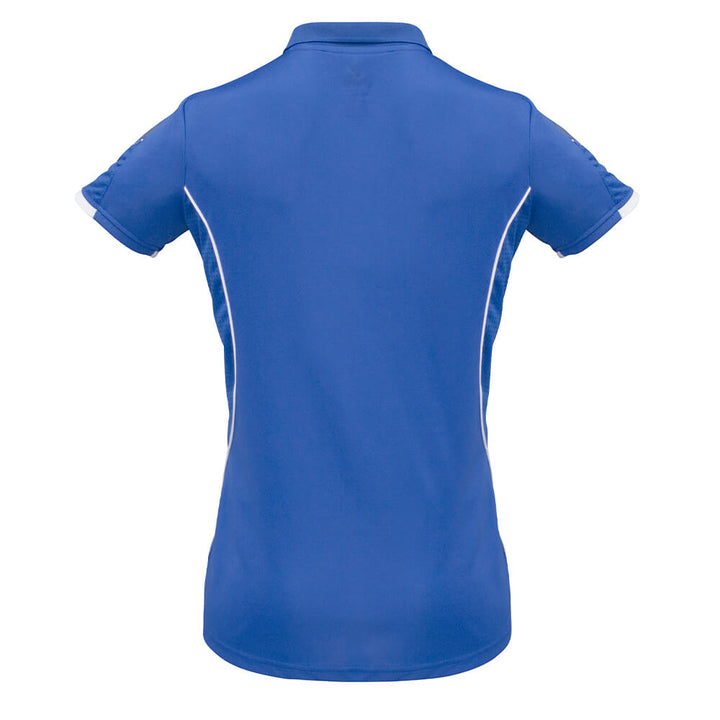 Biz Collection P405LS Womens Razor Polo Royal/White
