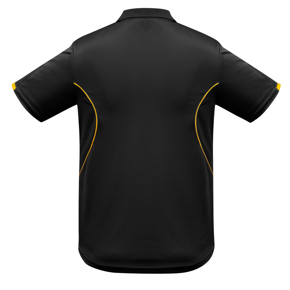 Biz Collection P405MS Mens Razor Polo Black/Gold
