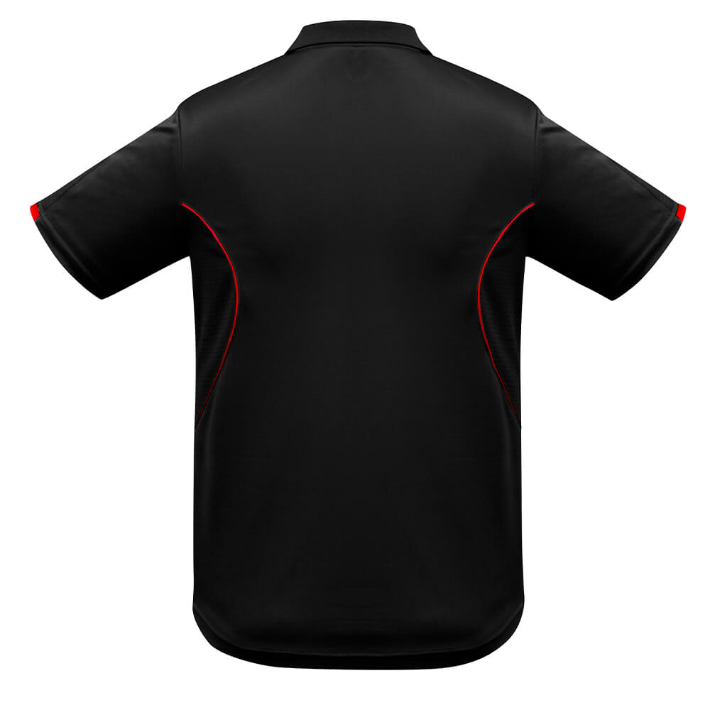 Biz Collection P405MS Mens Razor Polo Black/Red