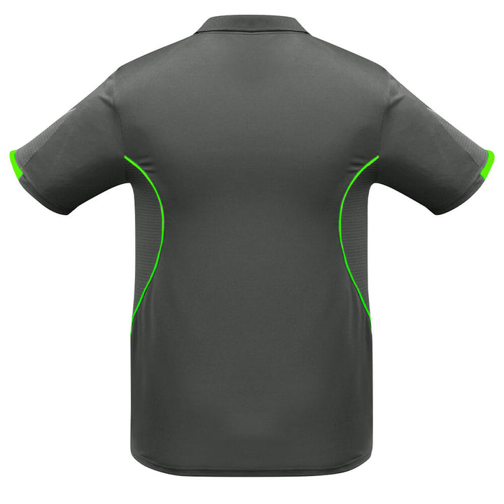 Biz Collection P405MS Mens Razor Polo Grey/Fluoro Orange