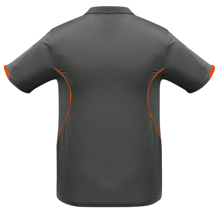 Biz Collection P405MS Mens Razor Polo Grey/Fluoro Lime