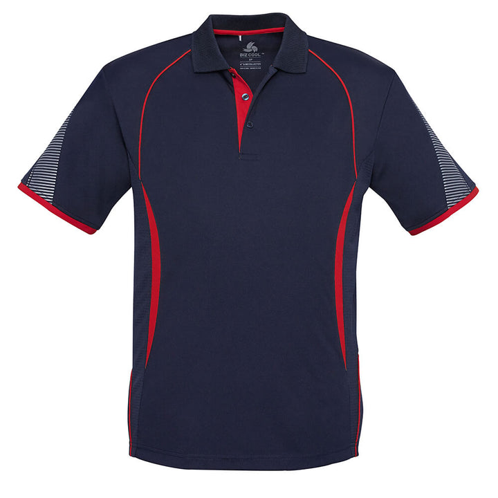 Biz Collection P405MS Mens Razor Polo Navy/Red