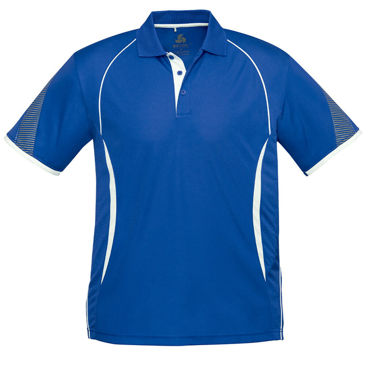 Biz Collection P405MS Mens Razor Polo Royal/White