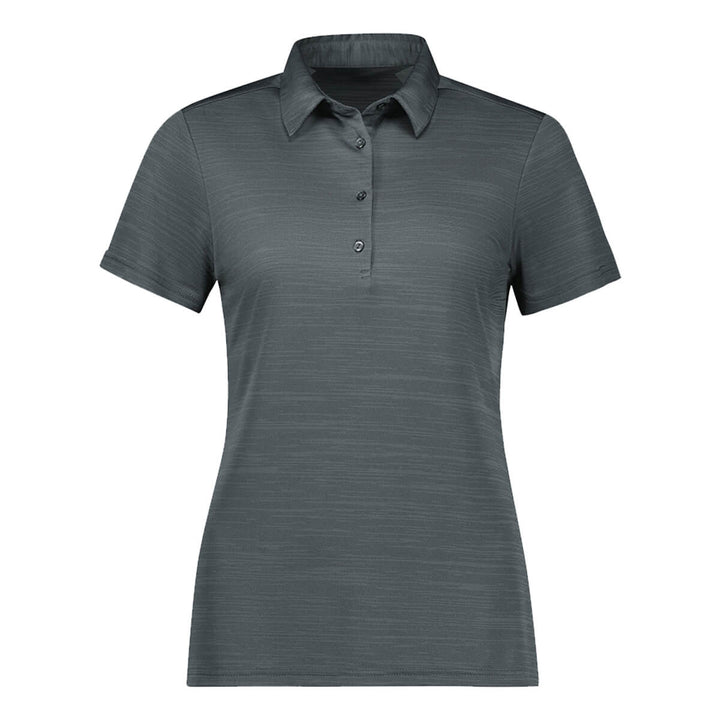 Biz Collection P410LS Womens Orbit Short Sleeve Polo Dark Grey Carbon