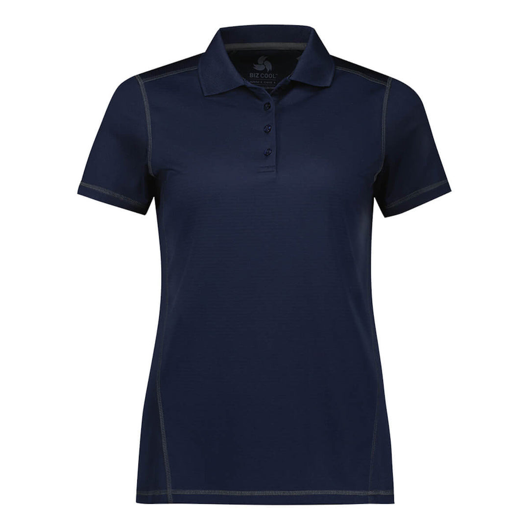 Biz Collection P419LS Womens Dart Short Sleeve Polo Navy/Navy
