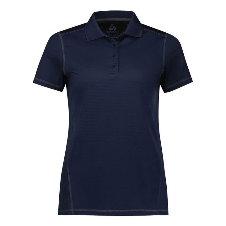 Biz Collection P419LS Womens Dart Short Sleeve Polo Navy/Navy