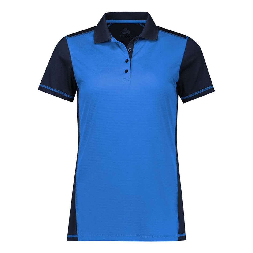 Biz Collection P419LS Womens Dart Short Sleeve Polo Navy/Royal
