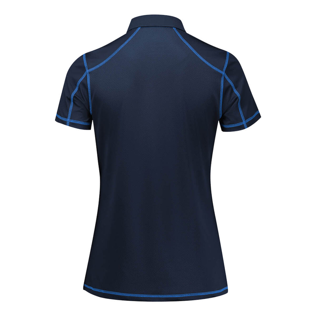 Biz Collection P419LS Womens Dart Short Sleeve Polo Navy/Royal