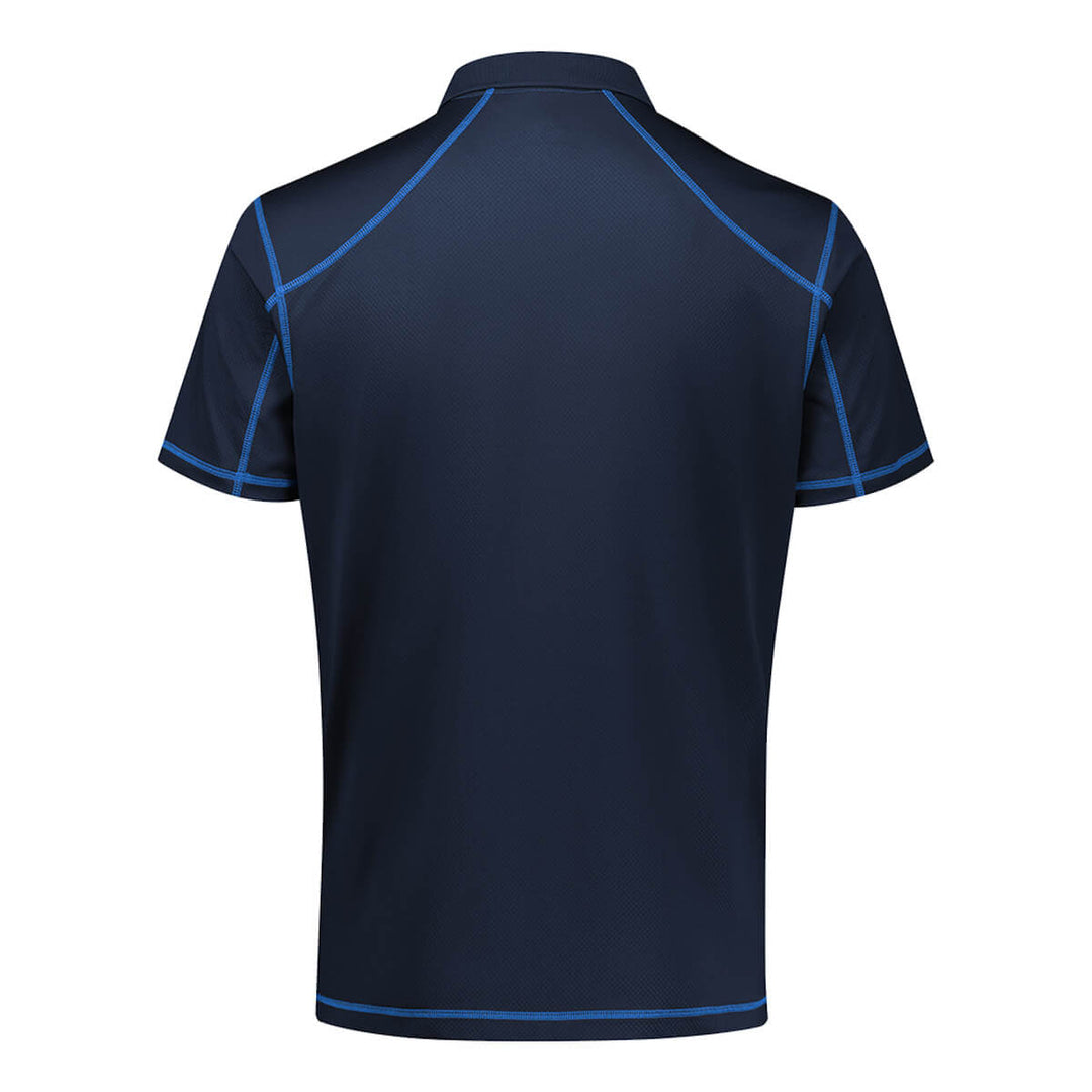 Biz Collection P419MS Mens Dart Short Sleeve Polo Navy/Royal