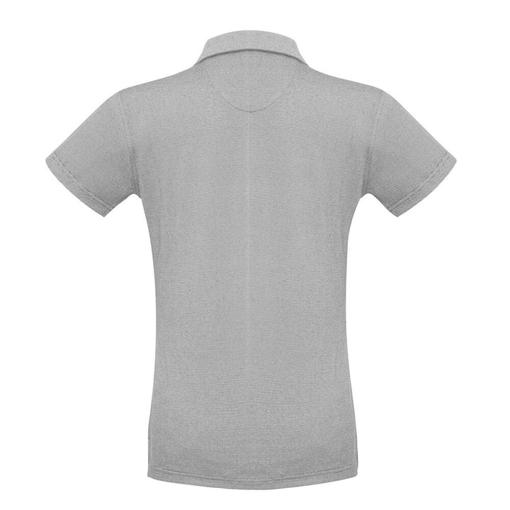 Biz Collection P501LS Womens Shadow Short Sleeve Polo Silver Grey