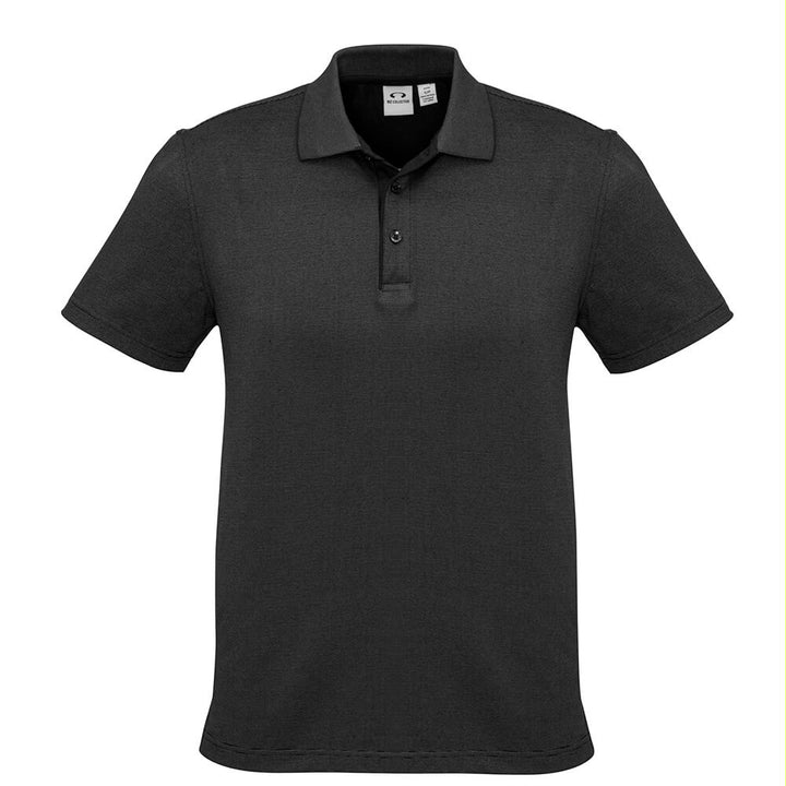 Biz Collection P501MS Mens Shadow Short Sleeve Polo Graphite Black