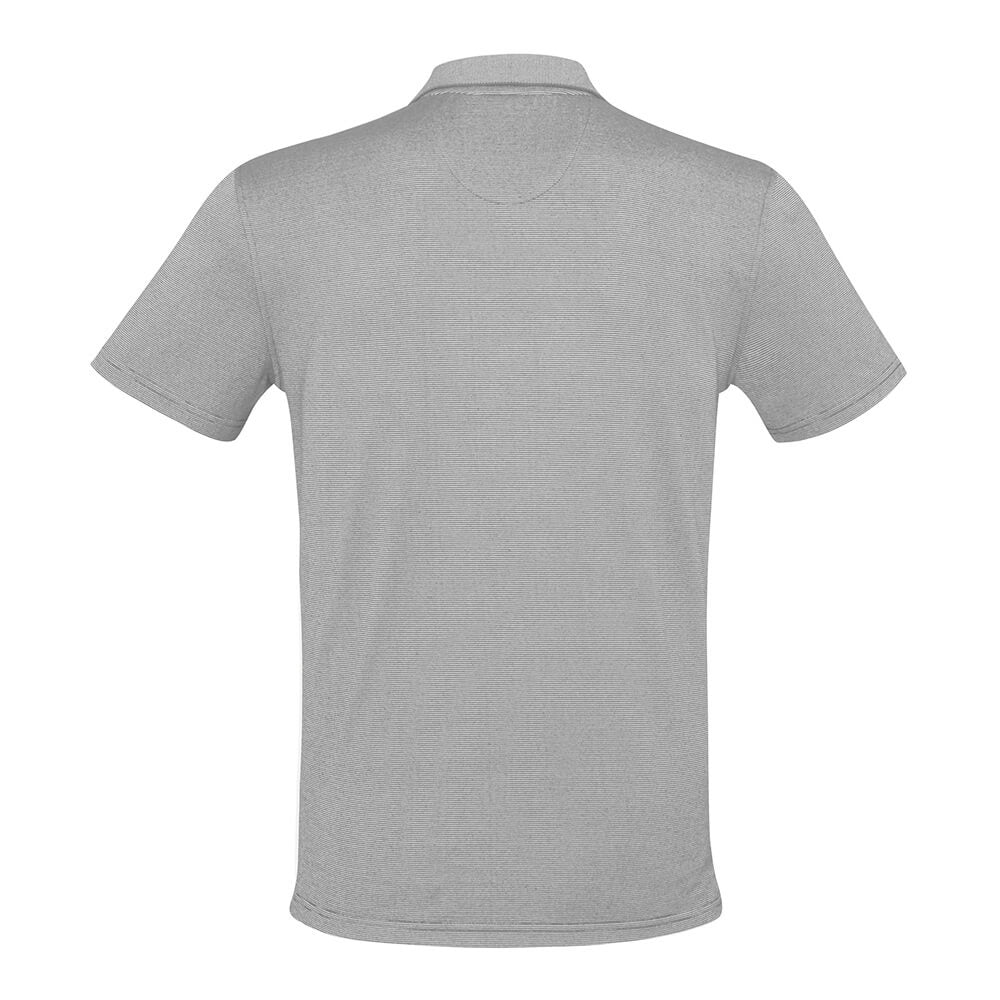 Biz Collection P501MS Mens Shadow Short Sleeve Polo Silver Grey
