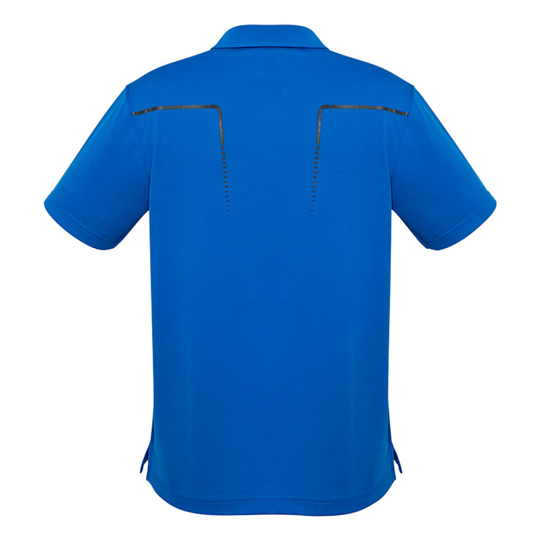 Biz Collection P604MS Mens Cyber Short Sleeve Polo Royal/Silver