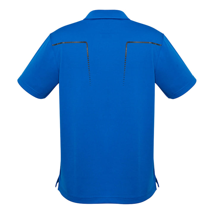 Biz Collection P604MS Mens Cyber Short Sleeve Polo Royal/Silver