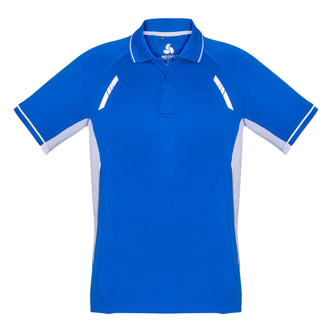 Biz Collection P700MS Mens Renegade Short Sleeve Polo Royal/White/Silver