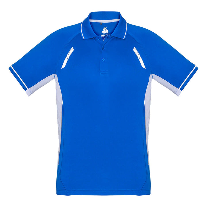 Biz Collection P700MS Mens Renegade Short Sleeve Polo Royal/White/Silver
