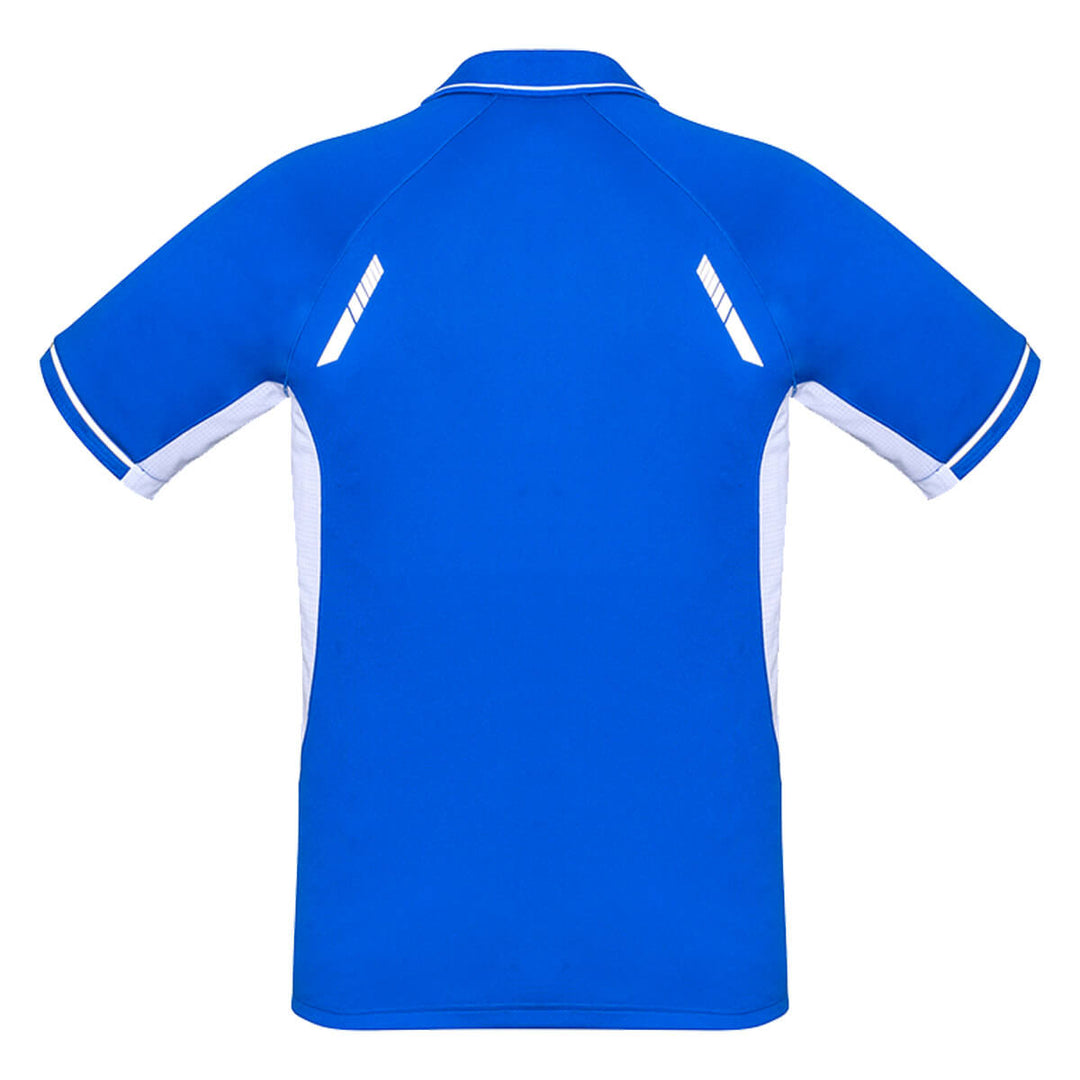Biz Collection P700MS Mens Renegade Short Sleeve Polo Royal/White/Silver