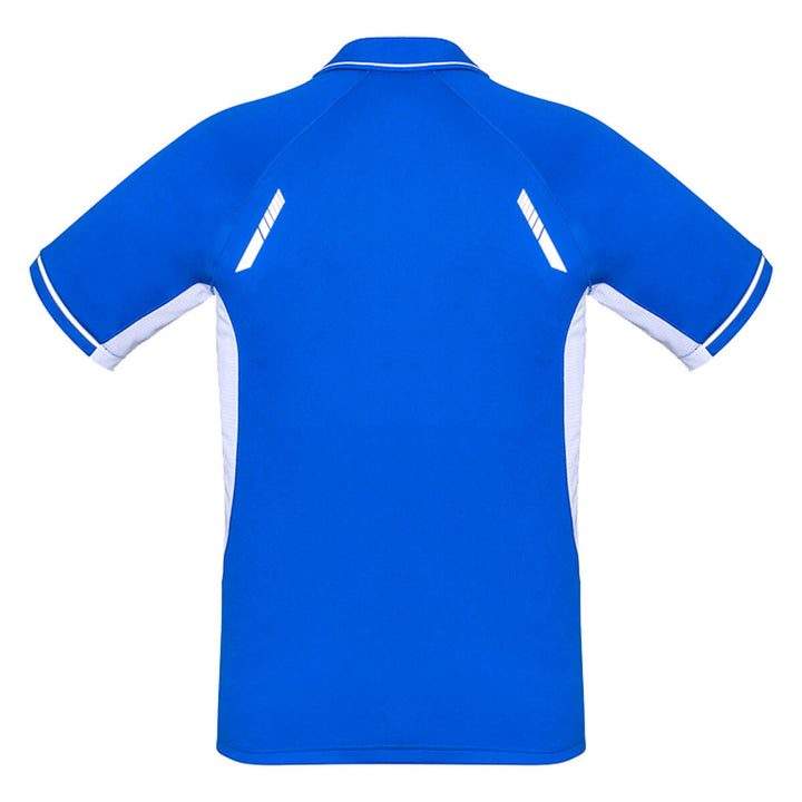 Biz Collection P700MS Mens Renegade Short Sleeve Polo Royal/White/Silver