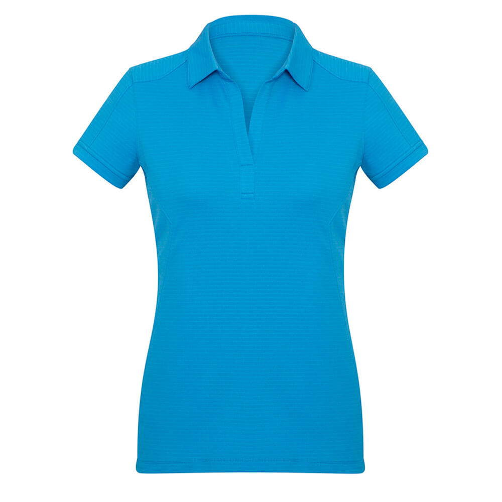 Biz Collection P706LS Womens Profile Short Sleeve Polo Cyan