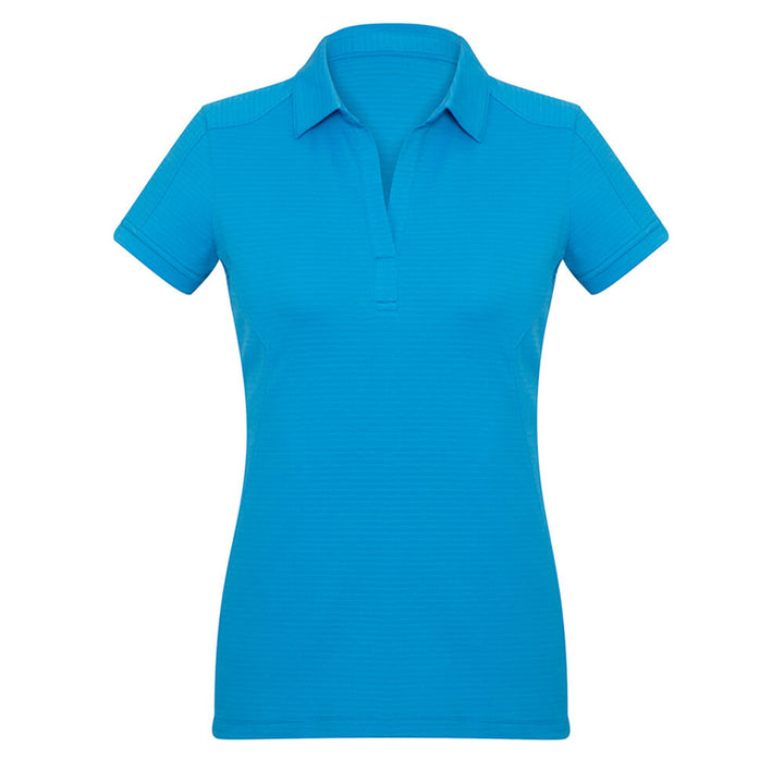 Biz Collection P706LS Womens Profile Short Sleeve Polo Cyan