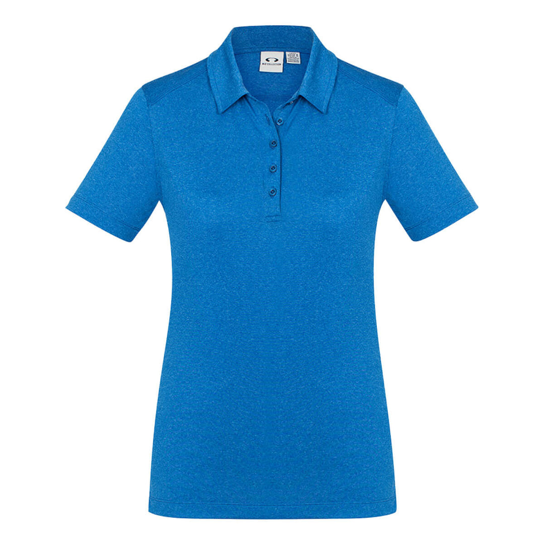 Biz Collection P815LS Womens Aero Cotton Feel Polo Cyan